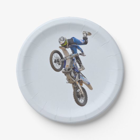 Assiettes En Carton Tours d'extrémité de motocross (Devant)