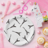 Assiettes En Carton Tours Eiffel (Fête)