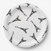 Assiettes En Carton Tours Eiffel (Devant)