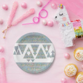 Assiettes En Carton Tous ceux qui parcourent le Motif triangulaire (Fête)