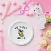 Assiettes En Carton Tout ce dont tu as besoin, c'est de déjeuner (Fête)