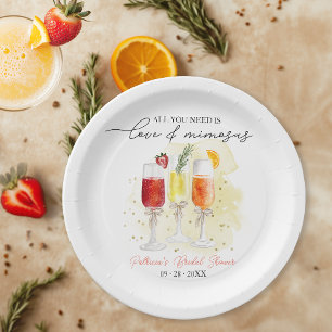 Assiettes En Carton Tout ce dont vous avez besoin, c'est d'amour et de