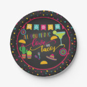 Assiettes En Carton Tout ce dont vous avez besoin est Love et Tacos Pl (Devant)