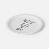 Assiettes En Carton Tout ce que je souhaite, c'est toi (Angle)