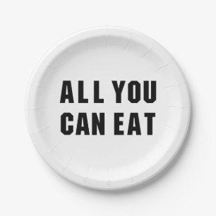 ASSIETTES EN CARTON TOUT CE QUE VOUS POUVEZ MANGER