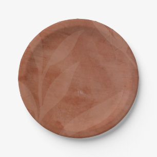 Assiettes En Carton Tout-en-1 Mariage avec Superposition de Terracotta
