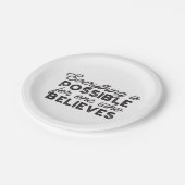 Assiettes En Carton Tout est possible pour celui qui croit (Angle)