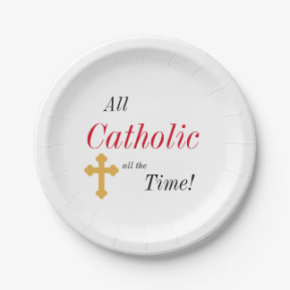 Assiettes En Carton Tout le temps catholique !