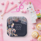 Assiettes En Carton Toute année Anniversaire Adulte Champagne Heures (Fête)