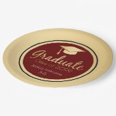 Assiettes En Carton Toute année d'or (Angle)