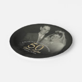 Assiettes En Carton Toute année Ensemble, Anniversaire Mariage Photo (Angle)