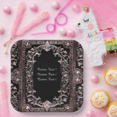 Assiettes En Carton Toute Occasion Rose Gold Frame (Fête)