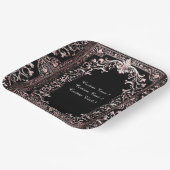 Assiettes En Carton Toute Occasion Rose Gold Frame (Angulaire)