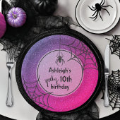 Assiettes En Carton TOUTE Parties scintillant AGE Glam Spider Hallowee