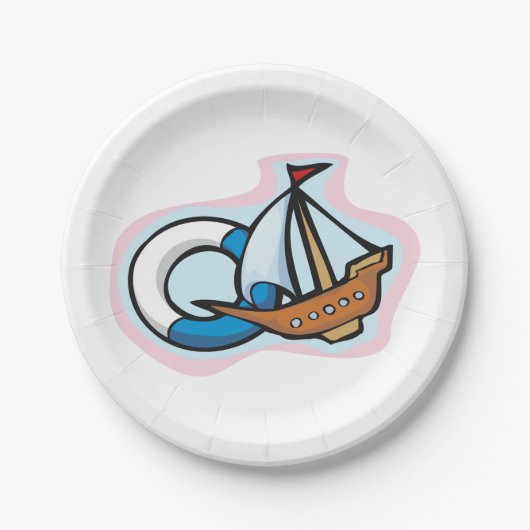 Assiettes En Carton Toy Ship (Devant)