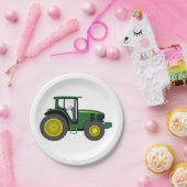 Assiettes En Carton tracteur (Fête)