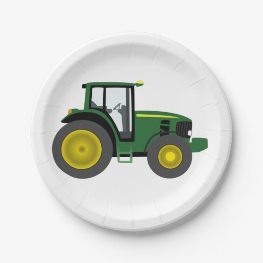 Assiettes En Carton tracteur (Devant)