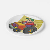 Assiettes En Carton Tracteur routier agricole (Angle)