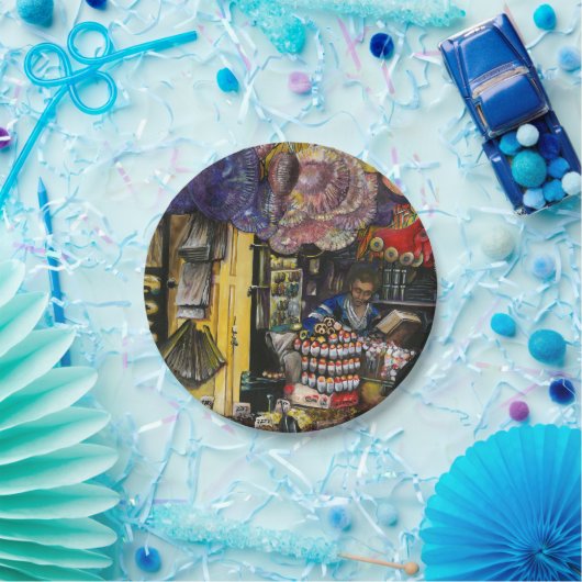 Assiettes En Carton Traditions du commerce ancien, Jérusalem (Fête)