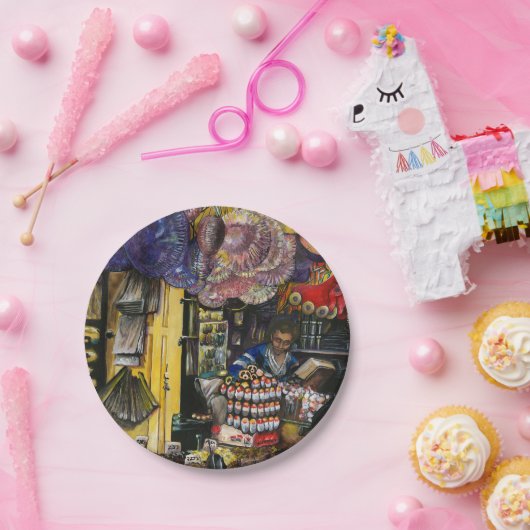 Assiettes En Carton Traditions du commerce ancien, Jérusalem (Fête)