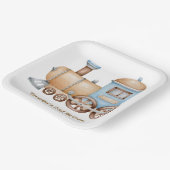 Assiettes En Carton Train  (Angulaire)