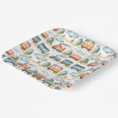 Assiettes En Carton Train  (Angulaire)