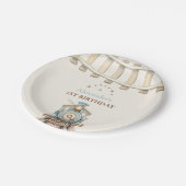 Assiettes En Carton Train 1er anniversaire (Angle)