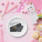 Assiettes En Carton Train à vapeur (Fête)