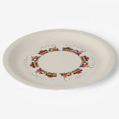 Assiettes En Carton Train Animé (Angle)