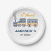 Assiettes En Carton Train Anniversaire Chugga Chugga Deux Chugga Deux (Devant)
