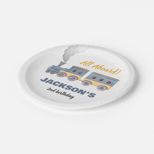 Assiettes En Carton Train Anniversaire Chugga Chugga Deux Chugga Deux (Angle)
