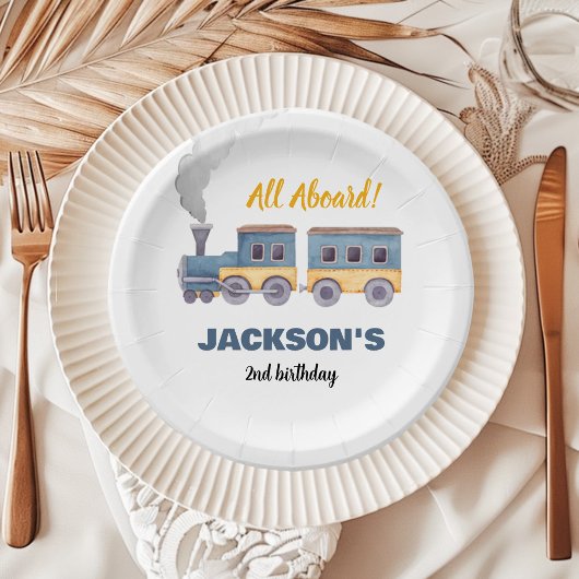 Assiettes En Carton Train Anniversaire Chugga Chugga Deux Chugga Deux