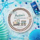 Assiettes En Carton Train Boy Birthday Papier Plate Thème (Fête)