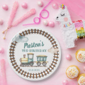 Assiettes En Carton Train Boy Birthday Papier Plate Thème (Fête)