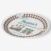 Assiettes En Carton Train Boy Birthday Papier Plate Thème (Angle)