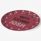 Assiettes En Carton Train d'anniversaire (Angle)