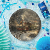 Assiettes En Carton Train de Noël (Fête)