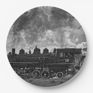 ASSIETTES EN CARTON TRAIN DE VAPEUR