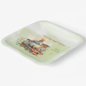 Assiettes En Carton Train Engine Boy 1st. Anniversaire (Angulaire)