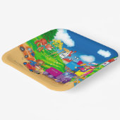 Assiettes En Carton train et voiture (Angulaire)