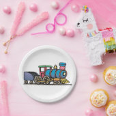 Assiettes En Carton Train Pulling Coal (Fête)