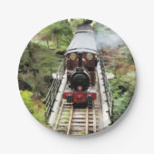 ASSIETTES EN CARTON TRAINS À VAPEUR (Devant)