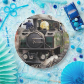 ASSIETTES EN CARTON TRAINS À VAPEUR (Fête)