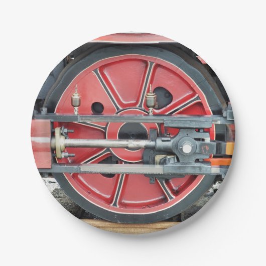 ASSIETTES EN CARTON TRAINS À VAPEUR (Devant)