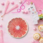 Assiettes En Carton Tranche de pamplemousse (Fête)