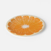 Assiettes En Carton Tranche d'orange (Angle)