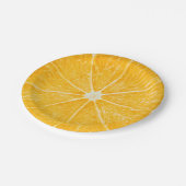 Assiettes En Carton tranche orange (Angle)