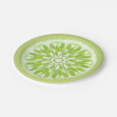 Assiettes En Carton Tranches d'agrumes Lime vert (Angle)