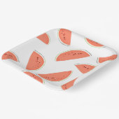 Assiettes En Carton Tranches de pastèque  (Angulaire)
