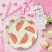 Assiettes En Carton Tranches de pastèque (Fête)